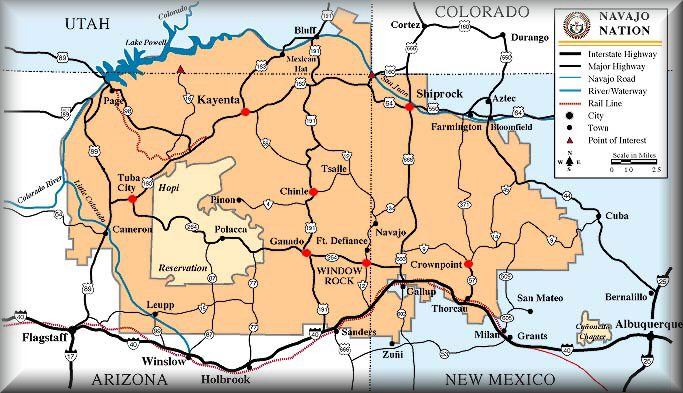 Navajo Nation Map