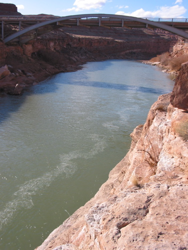 Mexican Hat - San Juan River and Bridge