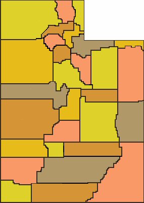 Utah Counties Map